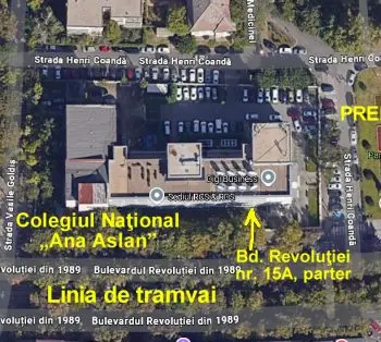 mediator in Timisoara - vedere din satelit